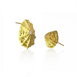 East Fourth Street Jewelry, 18kt Fairmined yellow gold with round reclaimed diamonds. 