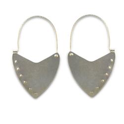 Shield Hoop Earrings