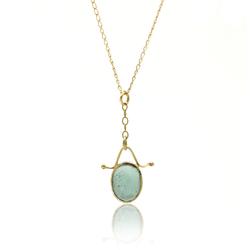Tourmaline and Gold Pendant